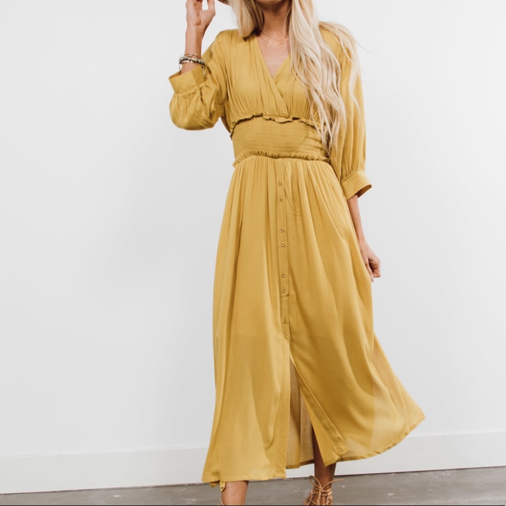 Chloe Mustard Dress